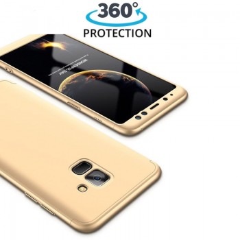 360 apsauga-dėklas auksinis (GALAXY A6 2018)